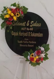 Papan Akrilik Ucapan Ulang Tahun Mega Kuningan
